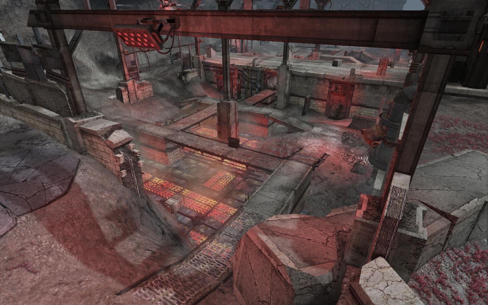 Central combat space