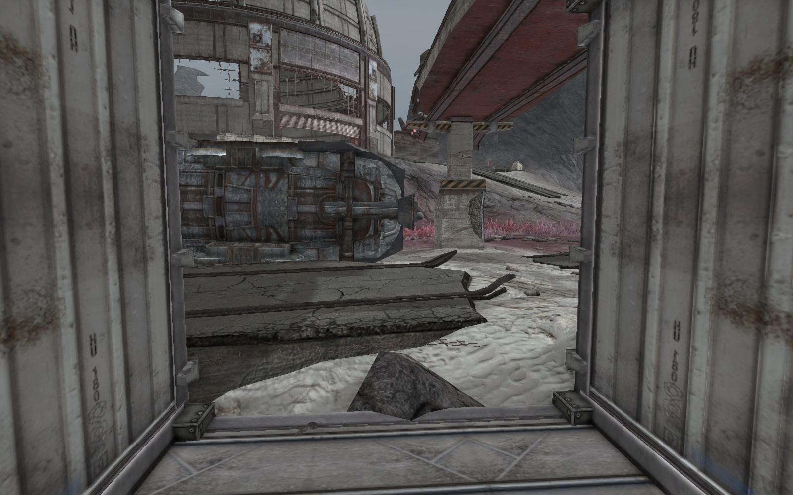 Framed route into transit zone